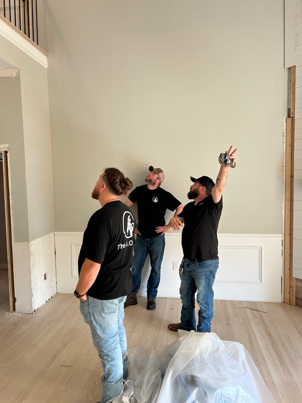 GOAT Home Services crew working together on a restoration project